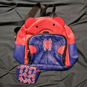 Red and Blue Kids Spider Backpack